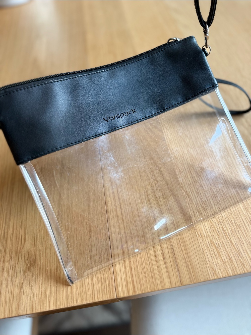 Clear Black Crossbody Bag